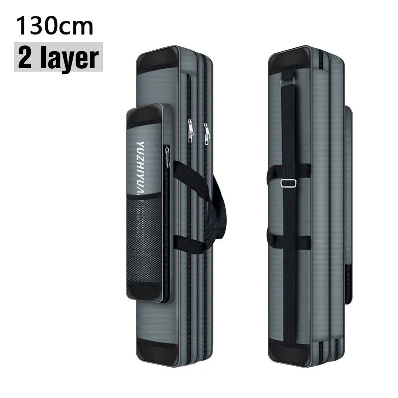 Unfolding Fishing Bag 80-130cm Not Foldable Oxford Fishing Rod Bags for Pole Reel Lure Box Travel Fishing Tackle Storage Case 260319