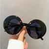 New European And American Style Fashionable Round Frame Sunglasses Personalized Simple Trendy Uv Resistant Sunglasses