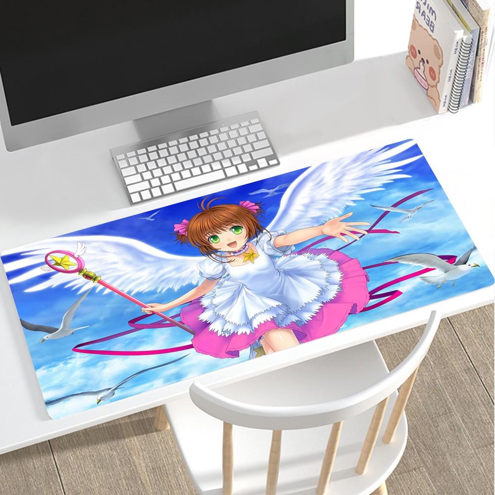 Large Mousepad Cardcaptor Sakura Anime Girl Gamer Gaming Mouse Pad Computer Accessories Keyboard Laptop Padmouse Speed D