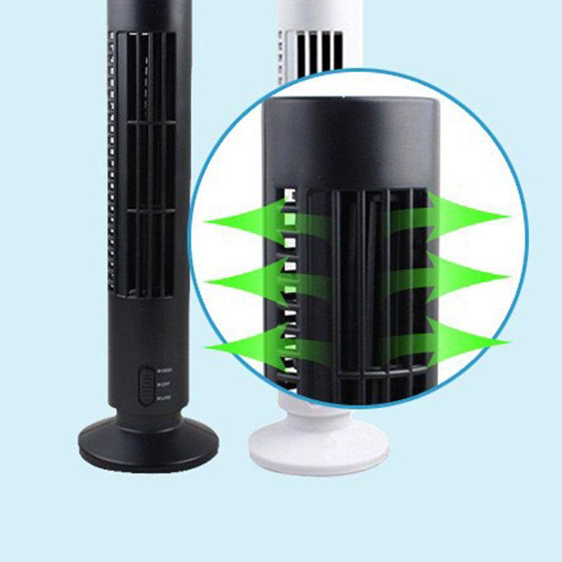 For Creative Mini USB Vertical Bladeless Air Conditioner Handheld Portable Coole