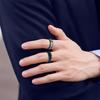 12-Piece Rotating Fidget Chain Ring Set In Stainless Steel