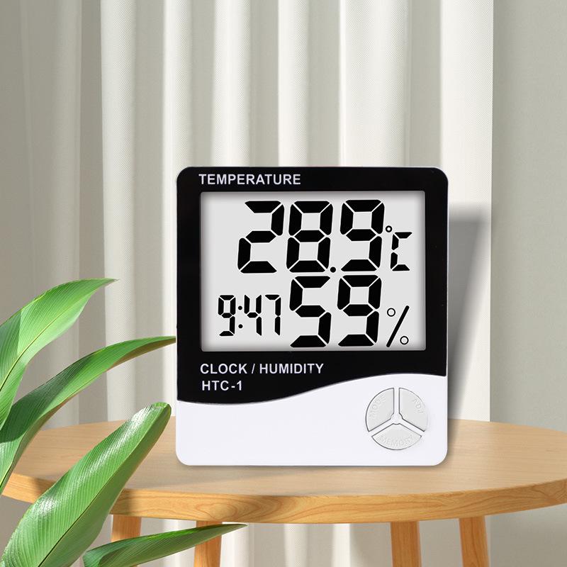 High-Precision Indoor Electronic Thermometer & Hygrometer - Wall-Mounted