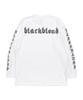 BLACKBLOND Vividi Sketch Logo Langarm-T-Shirt (Weiß)