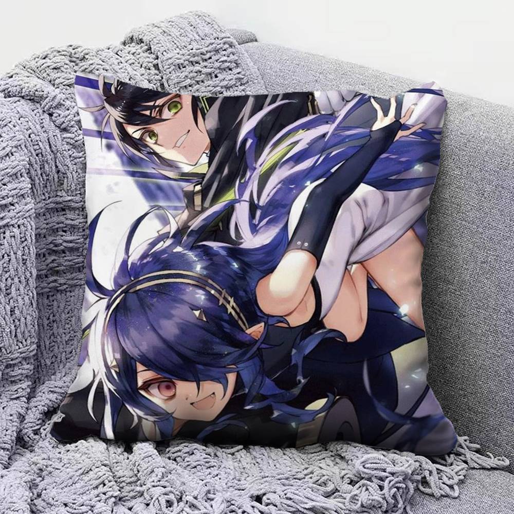 Seraph of the End Anime  Pillow Covers Home Sofa Cushion Covers and Aecorative Custom 30x30 cm
