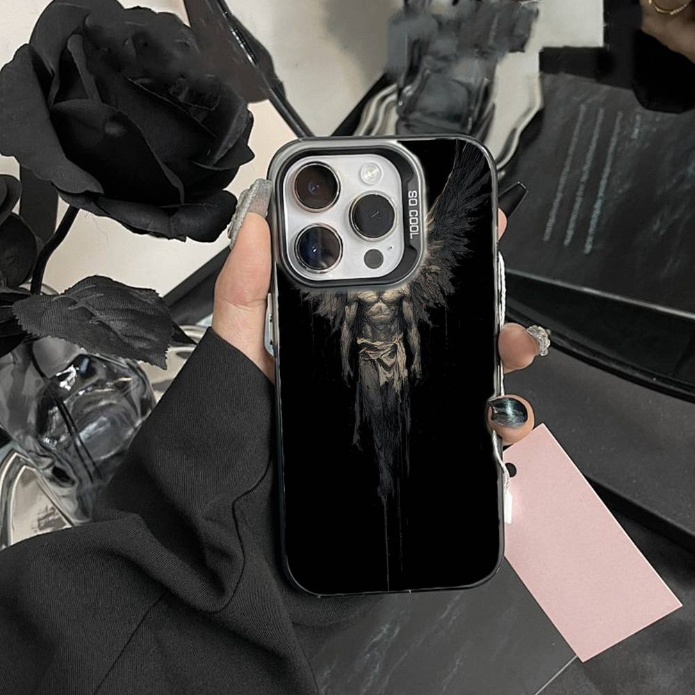 Evil Wings-Angel Wings  Phone Case For iPhone 17,16,15,14,13,12,Pro MAX Black Matte Shockproof Cover