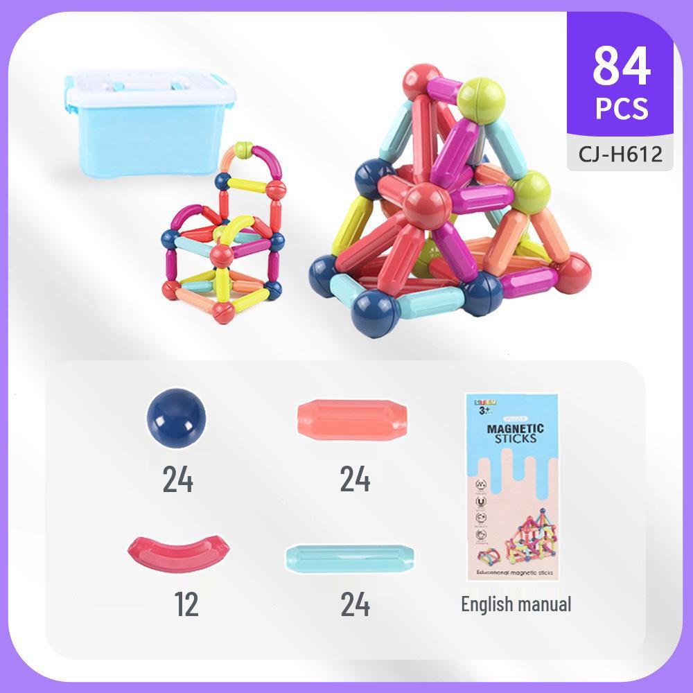 Dynamic Magnetic Building Blocks - Educational & Interlocking Play Set