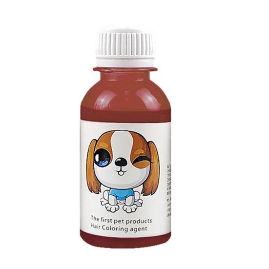1 sett 100 ml Pet Dye Cream Langvarig Ikke-irriterende naturlig ekstrakt Pet Cat Hund