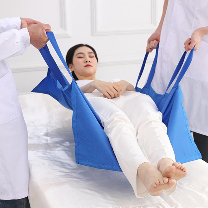 Wheelchair Transfer Aid for Patient Bed Mobility Elderly Nursing Lift Belt Sling with Portable Comfort Handles