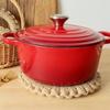 Round Jute Woven Pot Pad Heat Proof Pan Place-mat Coaster Pot Holders  Kitchen