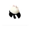 Fluffy Long-tailed Tit Mascot Keychain Plush Round 5cm Snow Fairy Character Mini Size Strap White Polyester Nylon Ball Chain