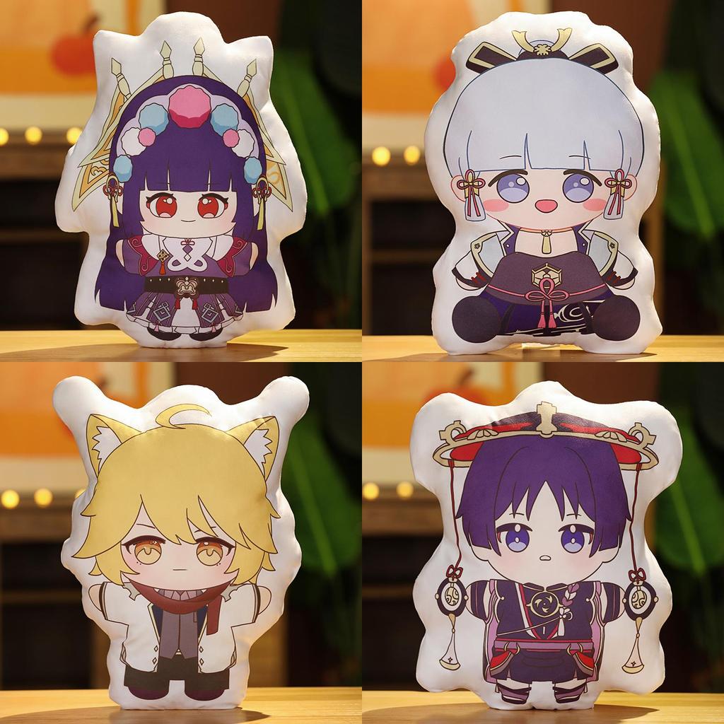 Soft Genshin Impact Plush Pillow Toys Characters Cushion Hugging Pillow For Game Fans