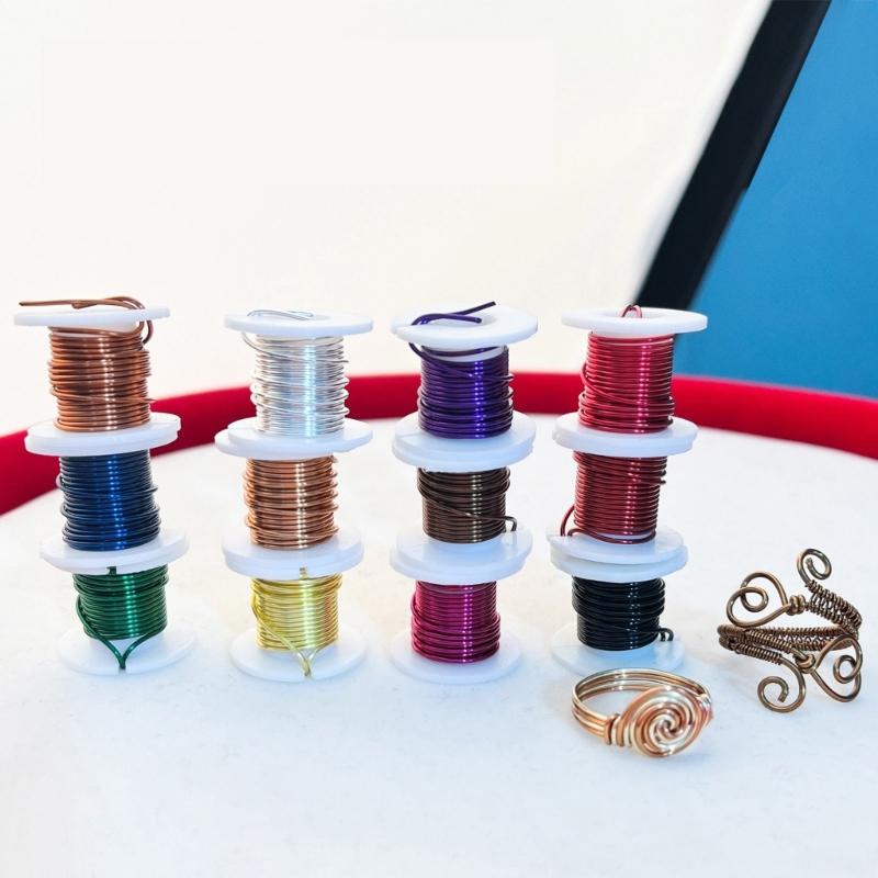 Versatile Brass Wires for Crafting Supplies 12 Gauge Soft Bendable Sturdy Metal for Jewelry and Armatures 12 Color