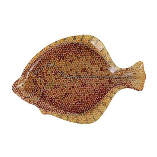 

Dulton Glass Fishery Plate Flounder [CODE K20-0133FLO]. A stylish, industrial, and masculine piece for interior design.