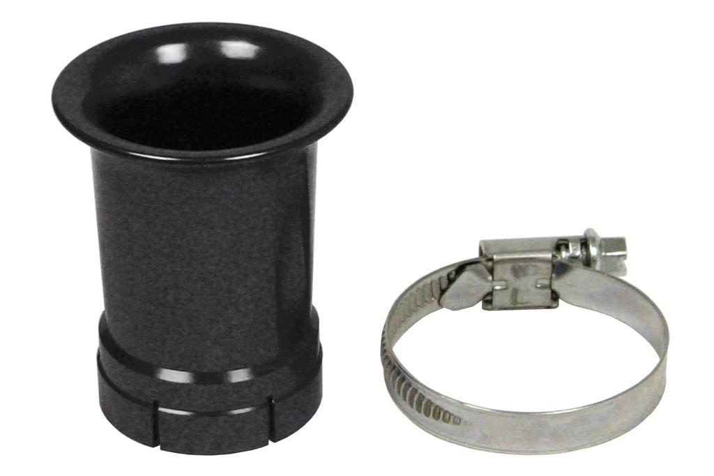 Special Parts Takegawa Curl Funnel, 32mm Mounting Diameter, 49mm Length, Black, for PC18, PC20, and DENI18 (Product Code: 03-01-1144)