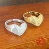 BF CLUB  Silver Color Rings for Women Fashion Geometric Handmade Irregular Heart Gold Ring Party Christmas Gift