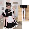 Chinese style maid outfit COS hollow new Chinese cheongsam maid uniform suit dress