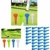 50pcs Multi-Color Golf Ball Pegs Precise Swing Golf Tee Mushroom Ball Nail  Golf Practice