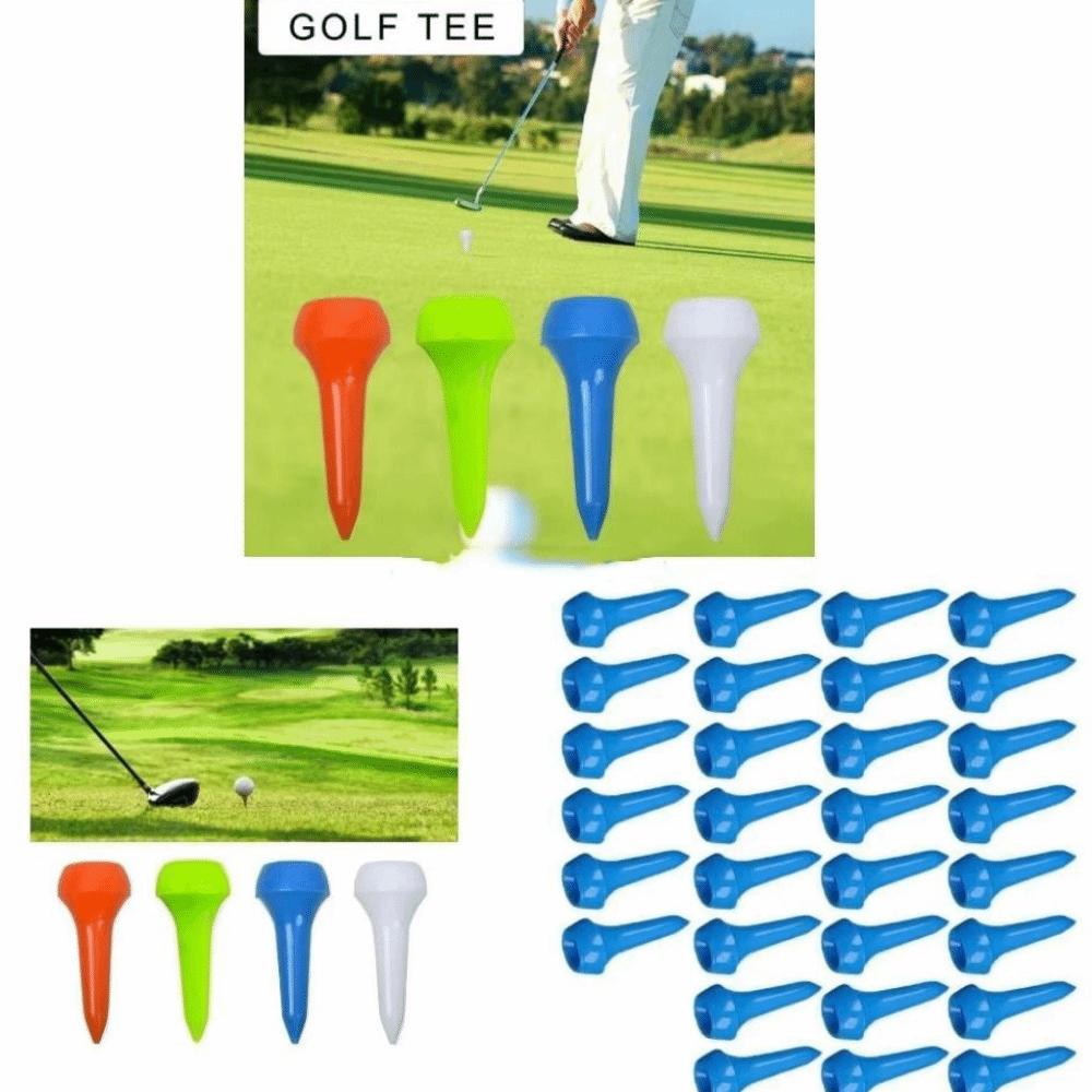 50pcs Multi-Color Golf Ball Pegs Precise Swing Golf Tee Mushroom Ball Nail  Golf Practice
