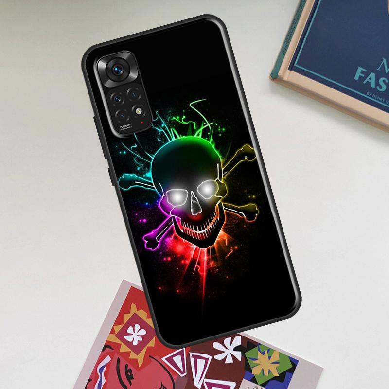 

Cool Spooky Skull Face Case For Xiaomi Redmi Note 12 Pro Plus 8 9 10 11 Pro 8T 9S 10S 11S 12S 9C 10A 10C 12C Cover Redmi Note 8