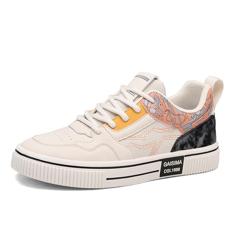 

Live 2025 spring new men s low-top board shoes student leather versatile sports and leisure shoes Douyin men s shoes 39
