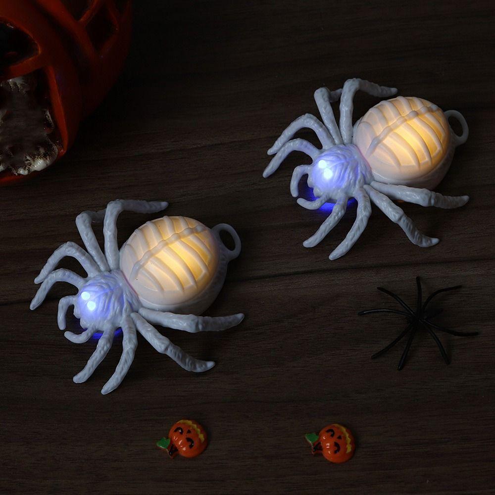 Realistic Illuminated Spiders Light Scary LED Spiders Light  Ghost Festival