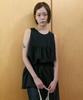 STEP AROUND Tucked Strap Tunic Blouse_Black