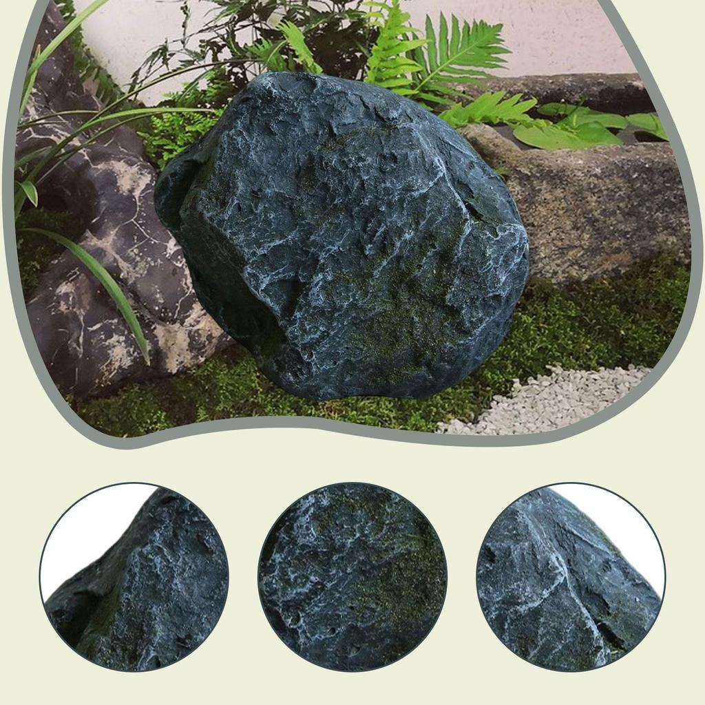 Decorative Stone for Photography Prop Irregular PU Foam Figurine Artificial Landscape Rock for Park Patio Backyard Pond Rockery