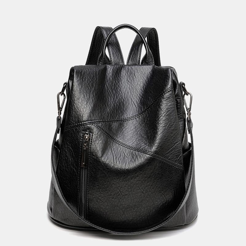 Женские рюкзаки из мягкой кожи, модная задняя сумка, брендовые женские дорожные сумки, рюкзаки, школьная сумка большой вместимости