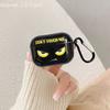Black Emoji Creative AirPods Apple Earphone Case, Wireless Bluetooth Protective Case, Transparent Earphone Case