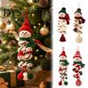 Weihnachtsbaumschmuck Bastelbedarf Häkelspirale DIY-Set für Erwachsene, Anfänger, Bastelset zum Herstellen mit Garn, Häkelnadel, Füllung, Perlen, Handgemachte Feiertage