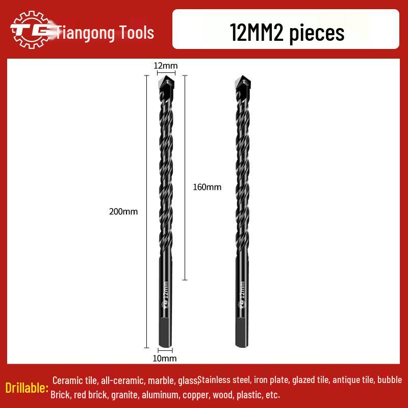 Tiangong Triangular Alloy Tile & Concrete Drill Bit