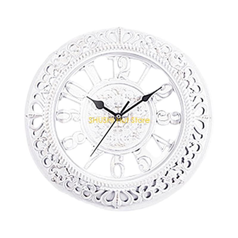 Elegant European Styles 12inch Round Wall Clock for Home Or Office Decoration D57B