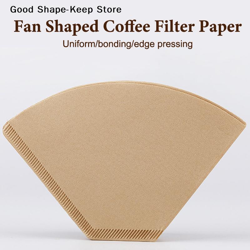 Disposable Coffee Paper Filters, 100 Pcs Cone Replacement Filter For coffee Maker U-shaped filter paper for drawer boxes