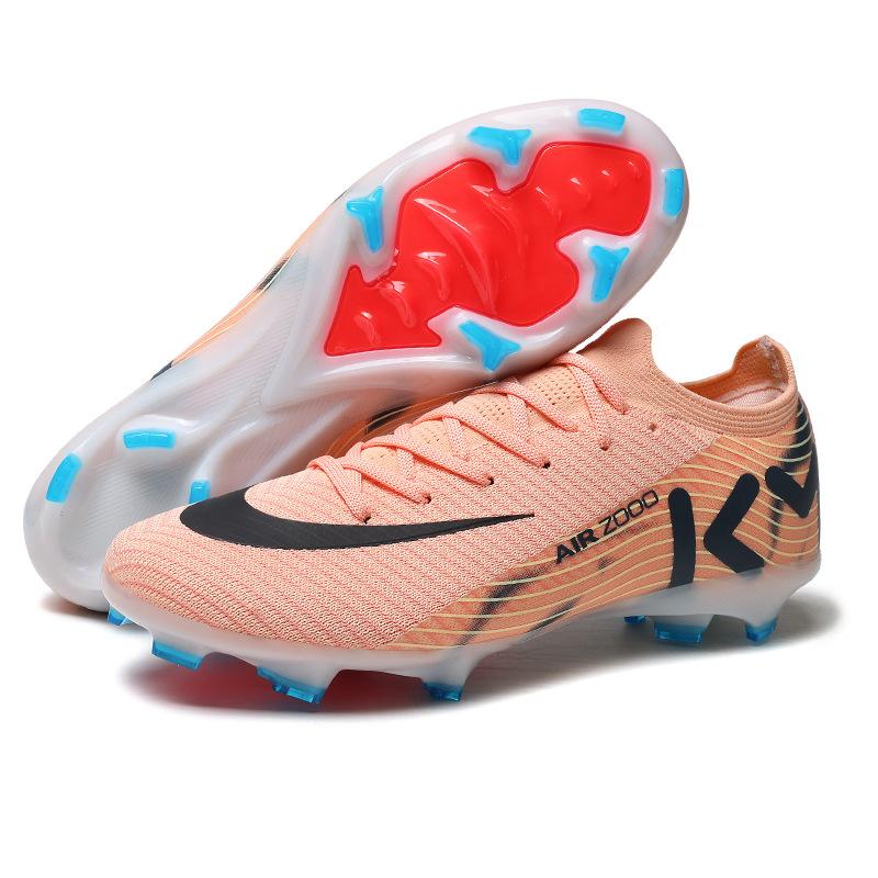 Football Shoes Competition Training Shoes Spikes Lawn Boys And Girls Teen Students Football Shoes 35 розовый