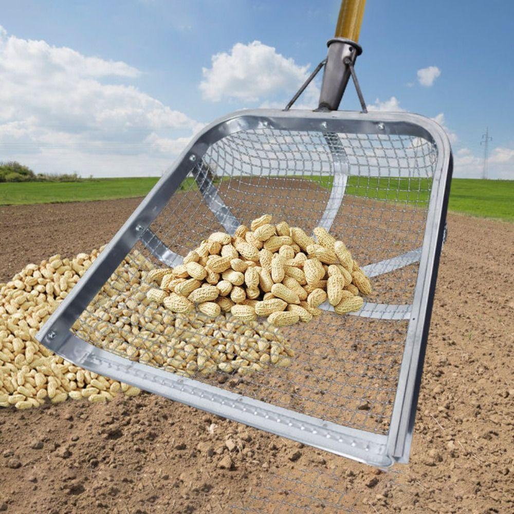 Heavy-Duty Garden Soil Sifter Easy Grip Soil Sieve Strainer Filter Screen Sieve Harvest