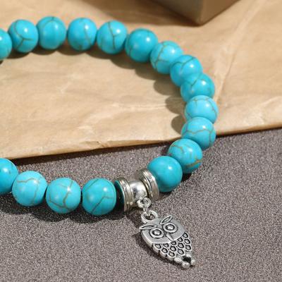 Fashion Festival Vacation Beaded Personality Women's Pendant Bohemian Turquoise Vintage Gifts 1PC Daily Wear Bracelets Bracelet