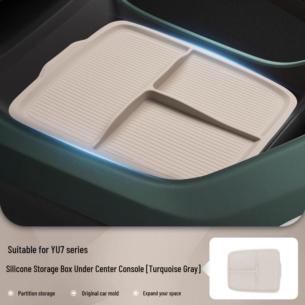 Compatible Xiaomi YU7 Armrest Storage Box: Lower Layer Storage, Interior Decor, and Modification Parts.