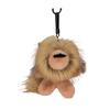 Doll Pendant Keychain Lion Shape Plush Doll Lightweight Key Holder Easy to Carry Keychain Backpack Accessories