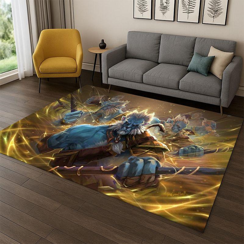 Classics RPG Dota Game Gamer Carpet Rug for Bedroom Living Room Sofa Playroom Doormat Home Decor,Kid play Area Rug Non-slip