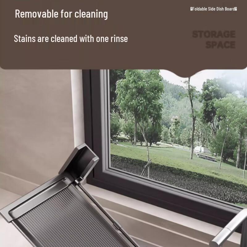 Foldable 3-Tier Kitchen Prep & Storage Rack