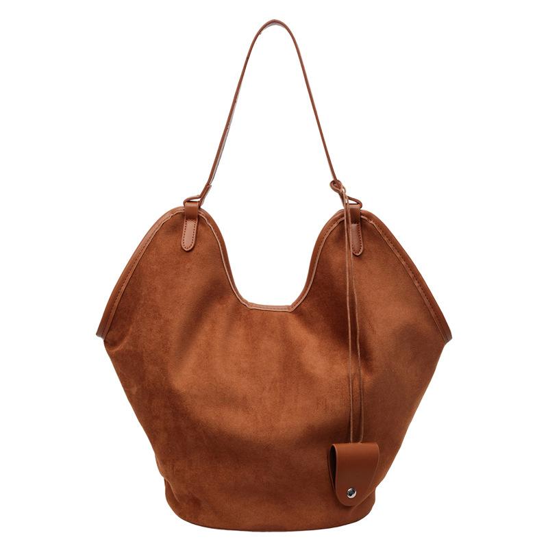 Lazy Suede Underarm Large Bag Women's 2025 New Fashion Commuter Large-Capacity Shoulder Tote Bag