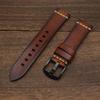 18/19/20/22/23/24/26mm Bracelet de Montre Universel Cuir de Vache Vintage Italien Grain Supérieur Bracelet de Montre Grain de Bois Fait Main Pour Montre Intelligente Tissot/Longines/Panerai