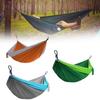 Double Nylon Hammock With Parachute Fabric For Outdoor Camping And Portable Use