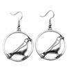 Drop & Dangle Earring Bird Phoenix Vintage Jewelry SuppliesEarring Size 18x19mm QE005