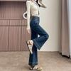 Autumn/Winter 2026 Cropped Flared Jeans for Petite Women - Slimming, Plus Size, Versatile Style