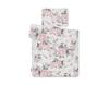 Baby bedding set with filling, 2 pieces, 75x100cm NEWBORN - Romantic peonies