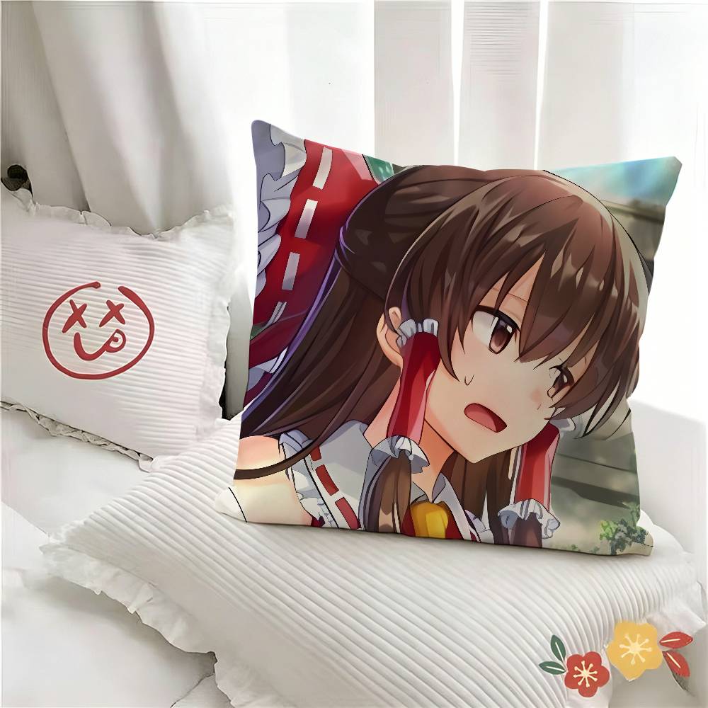 pc Classic Anime TTouhou PProject Game Pillow Case Fashion Square Pillowcase Bedroom Sofa Room Ins Decoration Leisure