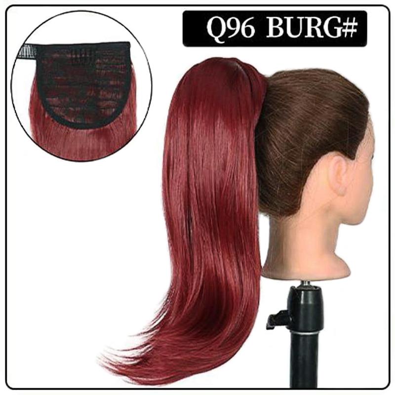 MERISIHAIR Women Natural Ponytail 18 Inch Synthetic Elastic Wrap-around Wig Clip Multi-color Ponytail Synthetic Fiber Hairpiece Daily Use