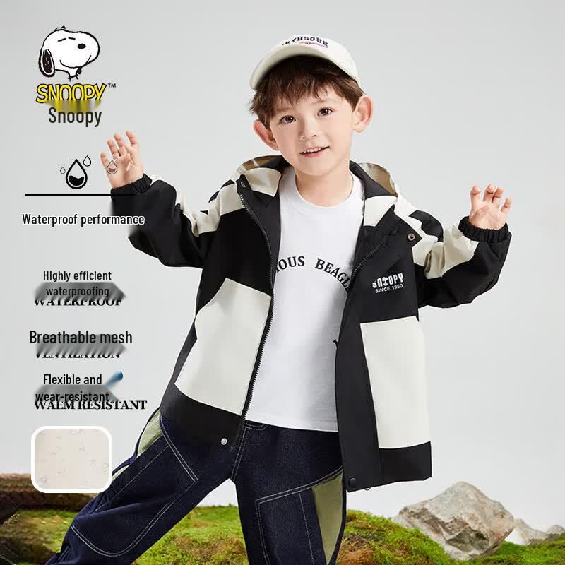Snoopy Boys Cartoon Hooded Jacket 110