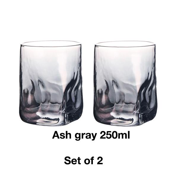 2 st Regnbågs Hamrad Whiskeyglas, Tungviktigt Vattenglas, Vattenmugg, Juiceglas Vinglas Dricksglas Set om 2